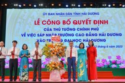 Công bố quyết định sáp nhập Trường Cao đẳng Hải Dương vào Trường Đại học Hải Dương