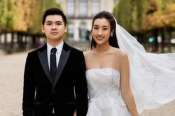 Ảnh cưới rõ nét của Đỗ Mỹ Linh và thiếu gia Vinh Quang tại trời Âu