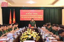 Bộ Quốc phòng kiểm tra kết quả thực hiện Nghị định số 21 của Chính phủ về Khu vực phòng thủ tại Thanh Hóa