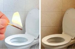 Thả 1 que diêm đang bốc cháy vào bồn cầu: Việc nhỏ nhưng nhà nào cũng cần