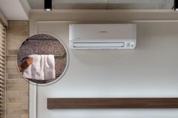 Lợi ích bất ngờ khi treo khăn ẩm trong phòng điều hòa