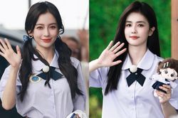 Cùng tạo hình học sinh: Angelababy được khen xinh như búp bê, Bạch Lộc bị lấn át thê thảm