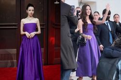 Diện trang phục gợi nhắc đến Jisoo BLACKPINK, Địch Lệ Nhiệt Ba không hề lép vế