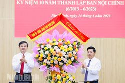 Gặp mặt kỷ niệm 10 năm thành lập Ban Nội chính Tỉnh ủy