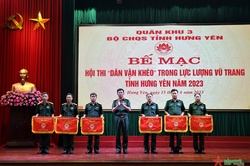 Bộ CHQS tỉnh Hưng Yên tổ chức Hội thi 'Dân vận khéo' năm 2023