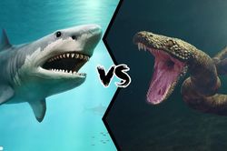 Nếu cá mập Megalodon 'đụng độ' trăn Titanoboa, chuyện gì sẽ xảy ra?