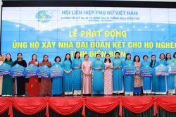 Hội LHPN Việt Nam vận động ủng hộ 86 căn nhà đại đoàn kết