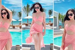 'Bạn gái' Nhan Phúc Vinh mặc gì đi biển mà fan xuýt xoa?