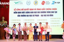 Trường Đại học Sư phạm – Đại học Đà Nẵng có 13 chương trình đào tạo được công nhận kiểm định chất lượng giáo dục