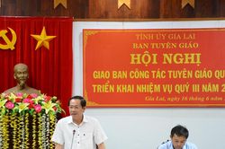 Gia Lai: Giao ban công tác tuyên giáo quý II-năm 2023