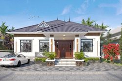 Những mẫu biệt thự 1 tầng 4 phòng ngủ đẹp và hiện đại