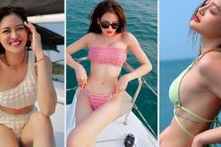 'Bạn gái' Mạnh Trường khoe bộ sưu tập bikini khiến fan tròn mắt
