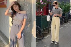 10 cách mặc áo kẻ ngang trẻ trung, tinh tế