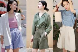 Kiểu quần shorts có khả năng trẻ hóa style công sở của nàng 30+