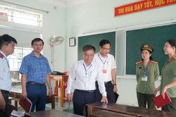 Sở Giáo dục và Đào tạo phối hợp với Công an tỉnh kiểm tra công tác chuẩn bị thi tốt nghiệp THPT