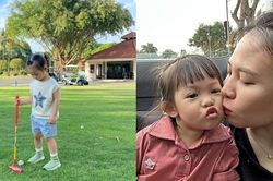 Mới 3 tuổi, con gái Đàm Thu Trang - Cường Đô la đã được ra sân golf