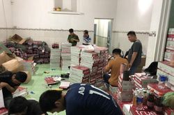Phát hiện số lượng lớn hàng giả các thương hiệu nổi tiếng