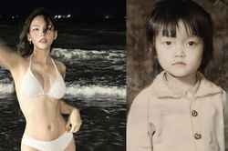 Sao Việt 22/6: Hoa hậu Mai Phương gợi cảm trên biển, Vân Dung khoe ảnh 3 tuổi