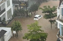 Đà Lạt: Nhiều khu vực bị ngập sau trận mưa lớn