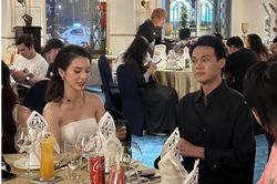 Nên duyên sau 'Người ấy là ai', Quỳnh Lương và tình mới 'dính như sam' trong sự kiện