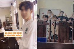 Cô gái ra tòa ly hôn được nhóm bạn đi theo cổ vũ, dân mạng lại vui mừng thay cho người chồng