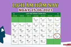 Lịch âm 25/6 – Âm lịch hôm nay 25/6 chính xác nhất - lịch vạn niên 25/6/2023