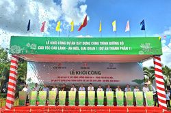 Phó Thủ tướng Trần Lưu Quang dự khởi công cao tốc Cao Lãnh-An Hữu