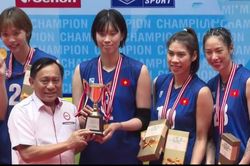 Ngược dòng hạ chủ nhà Indonesia, tuyển nữ Việt Nam lần đầu vô địch Giải bóng chuyền AVC Challenge Cup