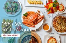 Mâm tiệc cuối tuần theo phong cách giao thoa ẩm thực Á – Âu
