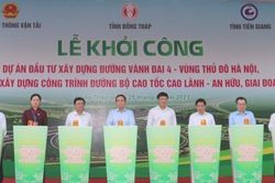 Khởi công dự án đường bộ cao tốc Cao Lãnh – An Hữu