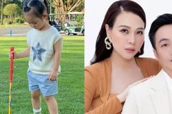 Mới gần 3 tuổi, con gái Cường Đô La thích thú tham gia bộ môn của giới nhà giàu