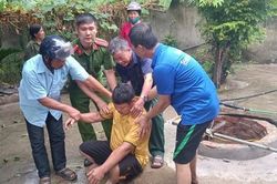 Giải cứu kịp thời thợ đào giếng ngạt khí, ngất xỉu dưới giếng sâu 13 mét