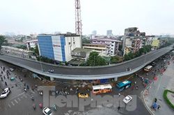 Diện mạo cầu vượt chữ C Chùa Bộc trước ngày thông xe
