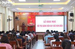 Khai mạc Hội thi Giảng viên dạy giỏi Trường Chính trị tỉnh 2023