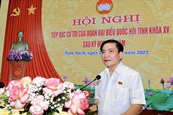 Đoàn đại biểu Quốc hội tỉnh Hải Dương tiếp xúc cử tri sau kỳ họp thứ 5, Quốc hội khóa XV