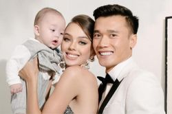 Vợ Tây Bùi Tiến Dũng cho quý tử đầu lòng lên sóng, hứa hẹn sẽ là một 'kiệt tác' trong tương lai