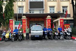 Công an phường Phú Thượng tuyên truyền 'Vì một cộng đồng sạch ma túy'
