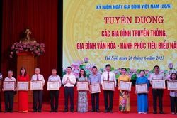 Tôn vinh Gia đình văn hóa - hạnh phúc tiêu biểu Thủ đô