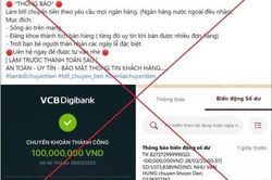 Cẩn trọng chiêu trò lừa đảo giả mạo biên lai chuyển tiền