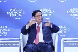 Thủ tướng Phạm Minh Chính phát biểu tại phiên thảo luận của Hội nghị WEF