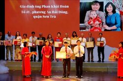 Đà Nẵng: Tuyên dương các gia đình văn hóa tiêu biểu