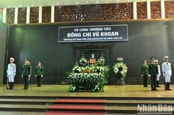 Tổ chức trọng thể Lễ tang đồng chí Vũ Khoan