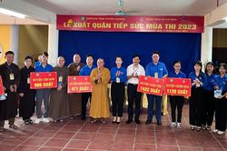 Tuyên Quang: Ban Trị sự GHPGVN tỉnh tiếp sức mùa thi năm 2023