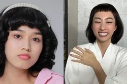 Hoa hậu đội tóc giả mái ngố: Đỗ Thị Hà được khen, Lương Thùy Linh lạ lắm