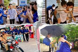 Khoảnh khắc ấn tượng trong ngày thi đầu tiên tốt nghiệp THPT năm 2023