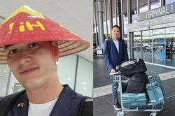 Vừa trở về Việt Nam, thủ môn Filip Nguyễn có hành động khiến CĐV phấn khích