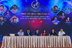 Dàn nghệ sĩ nổi tiếng ngồi ghế nóng Cuộc thi 'Tìm kiếm tài năng trình diễn Dân ca và Bolero Việt Nam 2023'