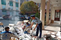 Tiêu hủy hàng chục ngàn sản phẩm hàng giả, hàng nhái, vi phạm sở hữu trí tuệ