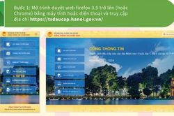 Cách đăng ký trực tuyến vào lớp 1, lớp 6, mầm non tại Hà Nội