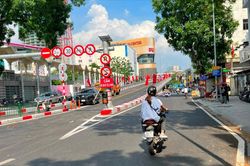 Hướng dẫn giao thông qua cầu vượt chữ C nút giao Chùa Bộc - Phạm Ngọc Thạch